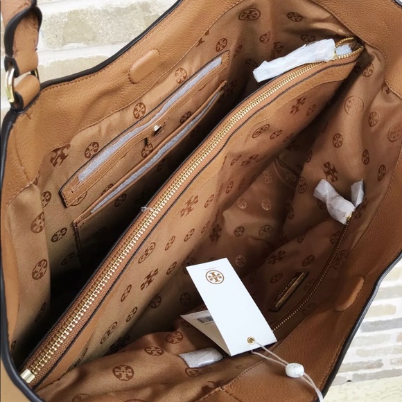 Tory Burch Bombe Large east West Tote bark tan - Picture 5 of 7